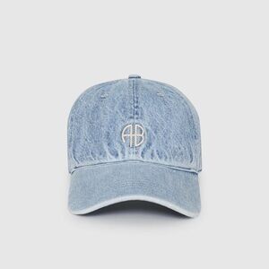Anine Bing Denim Cap with Logo